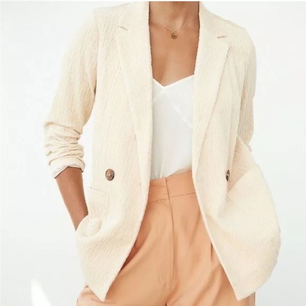 Anthropologie Daniel Rainn Stasi Corduroy Blazer Medium Beige | Size S